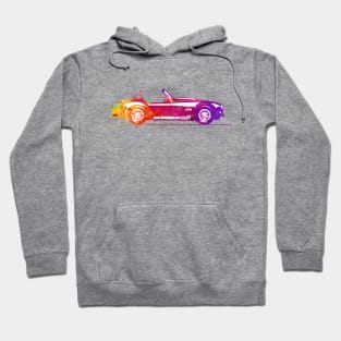 AC Shelby Cobra 427 1967 Watercolor Illustration Hoodie